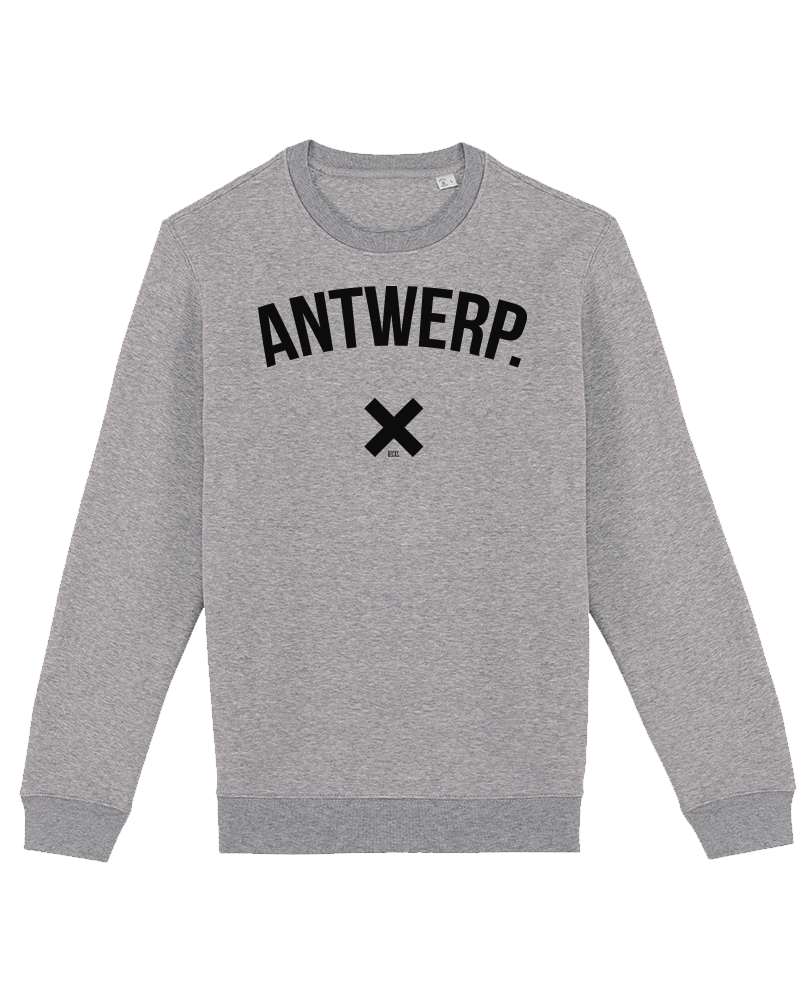 terrorisme bezoeker Geschiktheid Sweater grey Antwerp. black – BECKS.